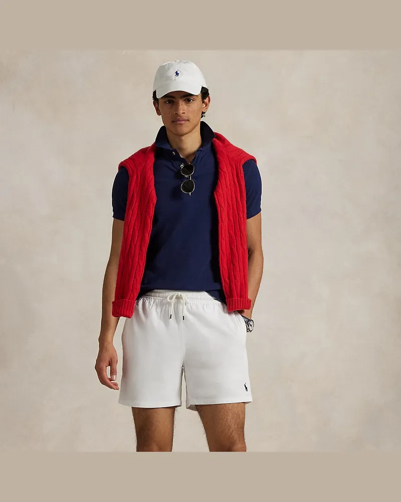 Ralph Lauren Klassische Badeshorts Traveler White