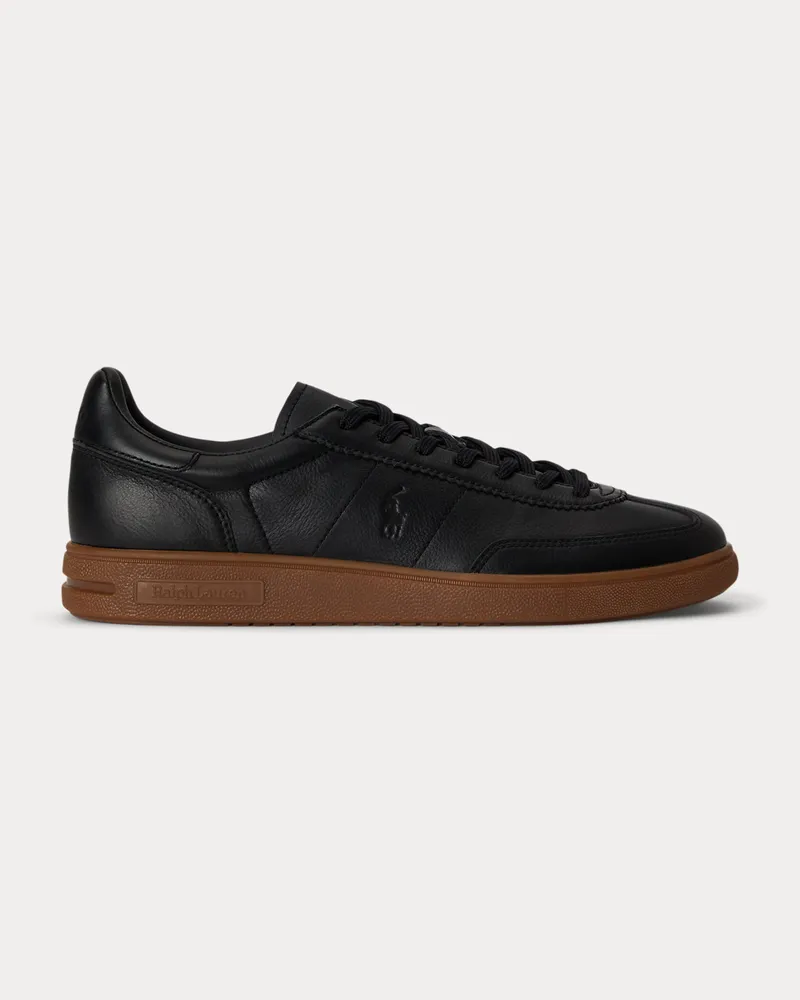Ralph Lauren Ledersneaker Bedford Black