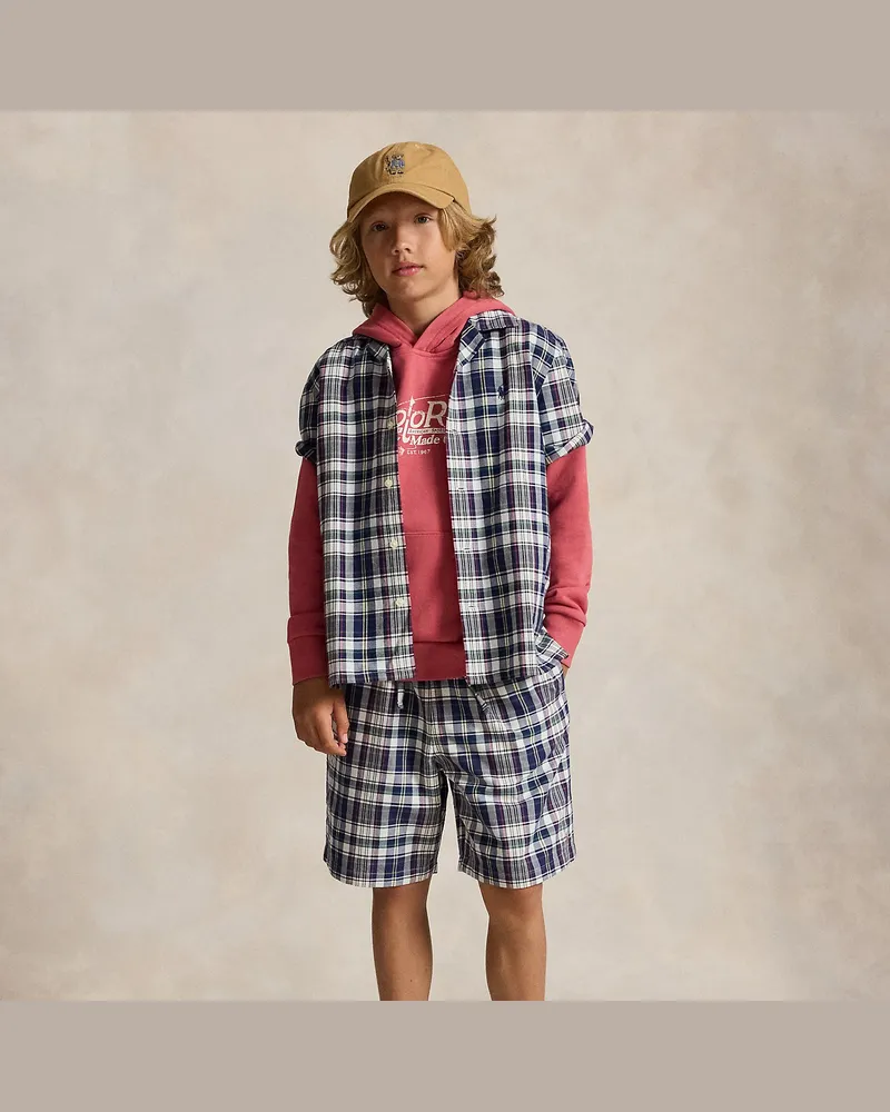 Ralph Lauren Big-Fit Baumwollshorts mit Karomuster Multi