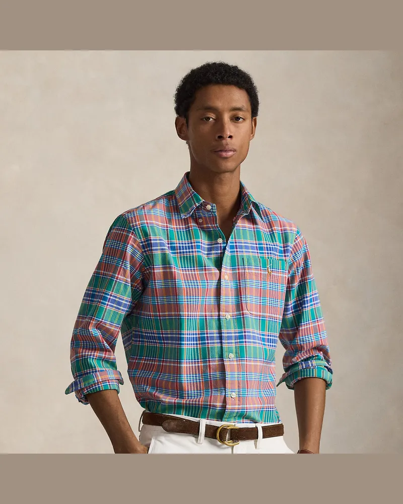 Ralph Lauren Kariertes Custom-Fit Oxfordhemd Multi