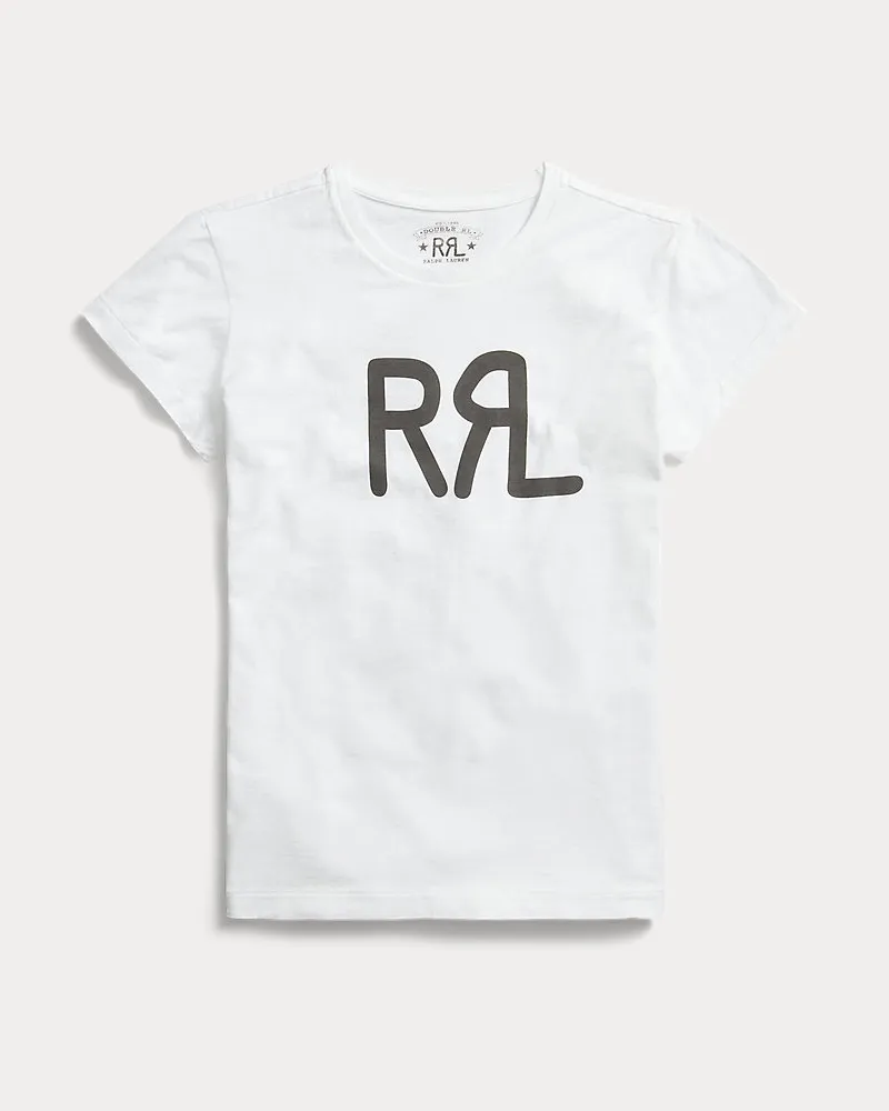 Ralph Lauren Logo-T-Shirt aus Baumwolljersey White