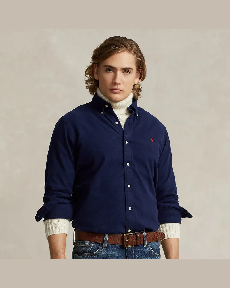 Ralph Lauren Angerautes Custom-Fit Flanellhemd Multi
