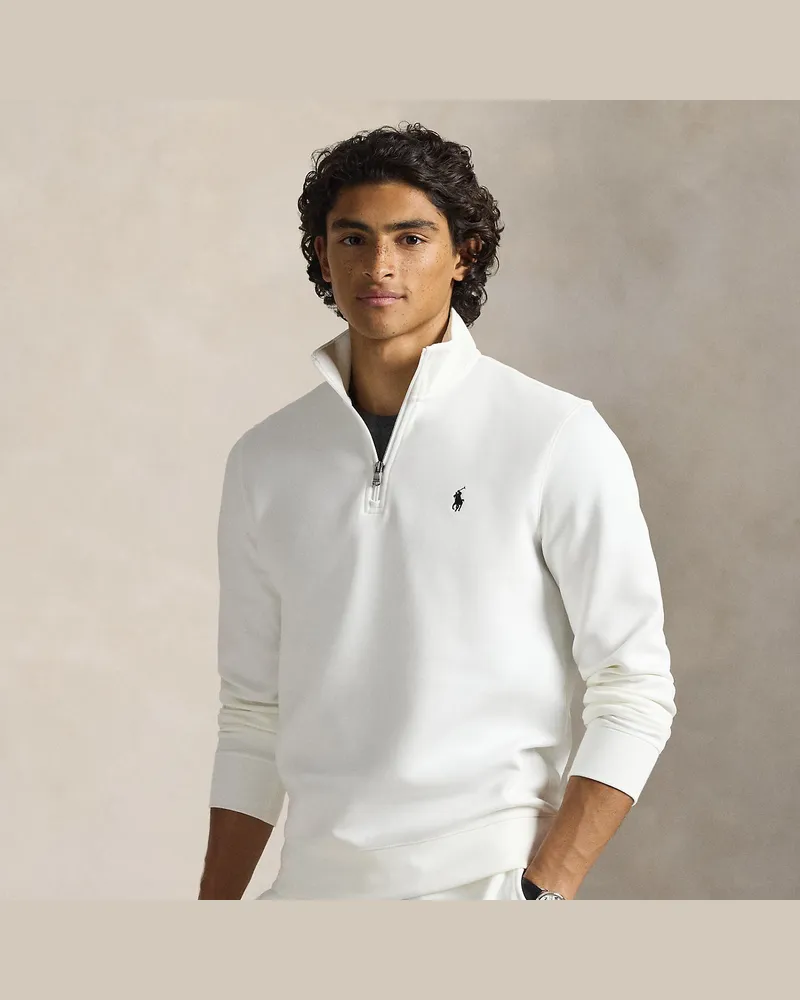 Ralph Lauren Pullover mit Viertelreißverschluss White