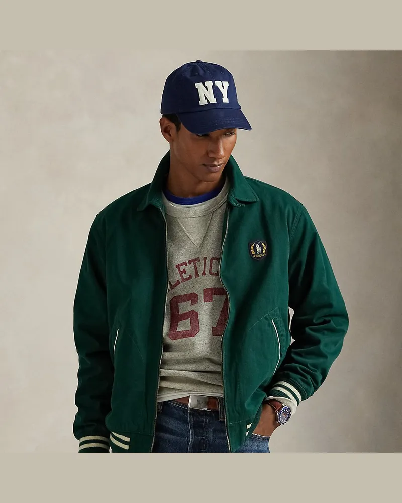 Ralph Lauren Twilljacke mit Pony-Aufnäher Green