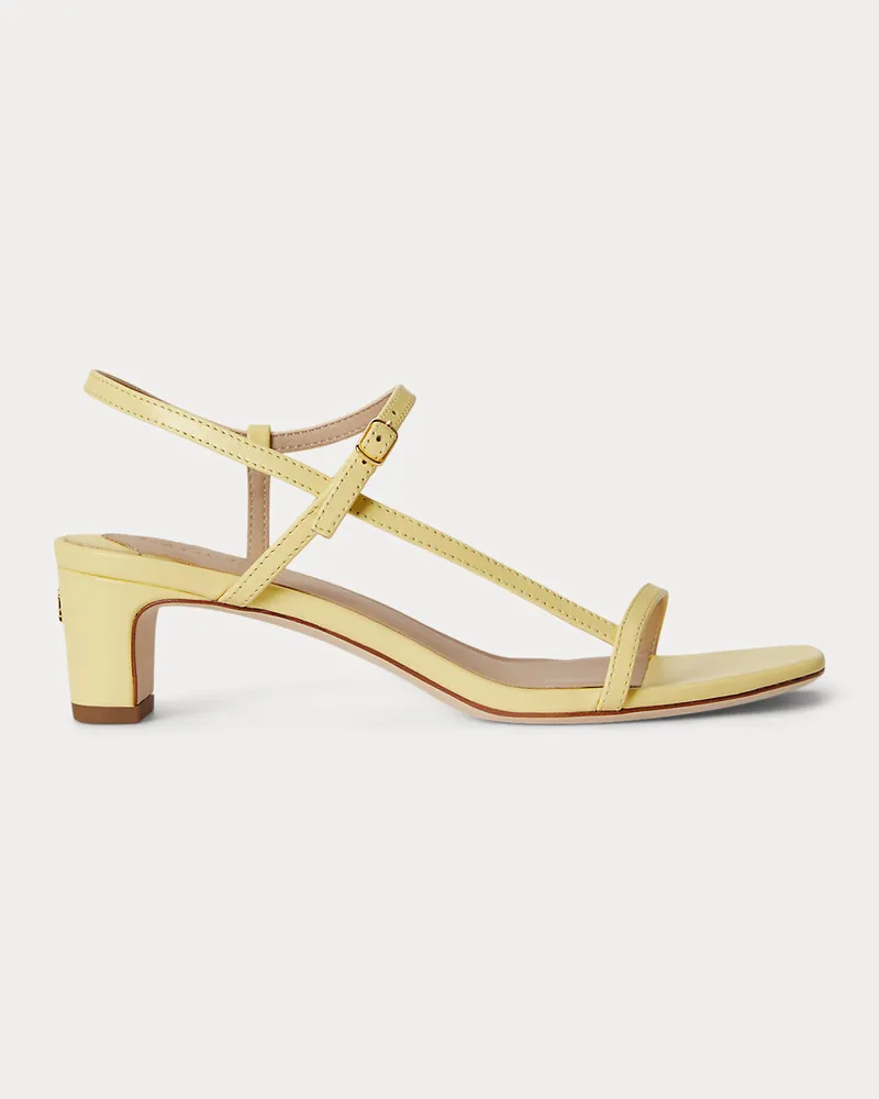 Ralph Lauren Sandale Lainee aus Nappaleder Yellow