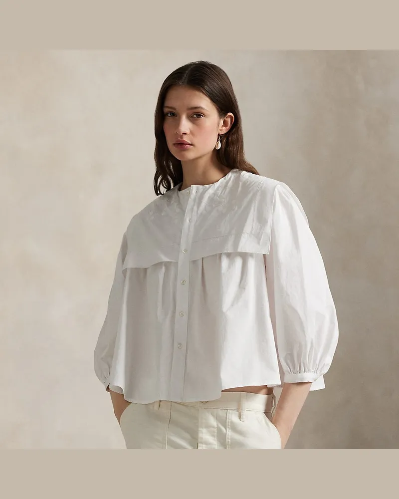 Ralph Lauren Hemd aus Baumwollpopeline White
