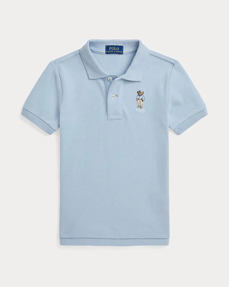 Ralph Lauren Baumwollpiqué-Poloshirt mit Polo Bear Multi