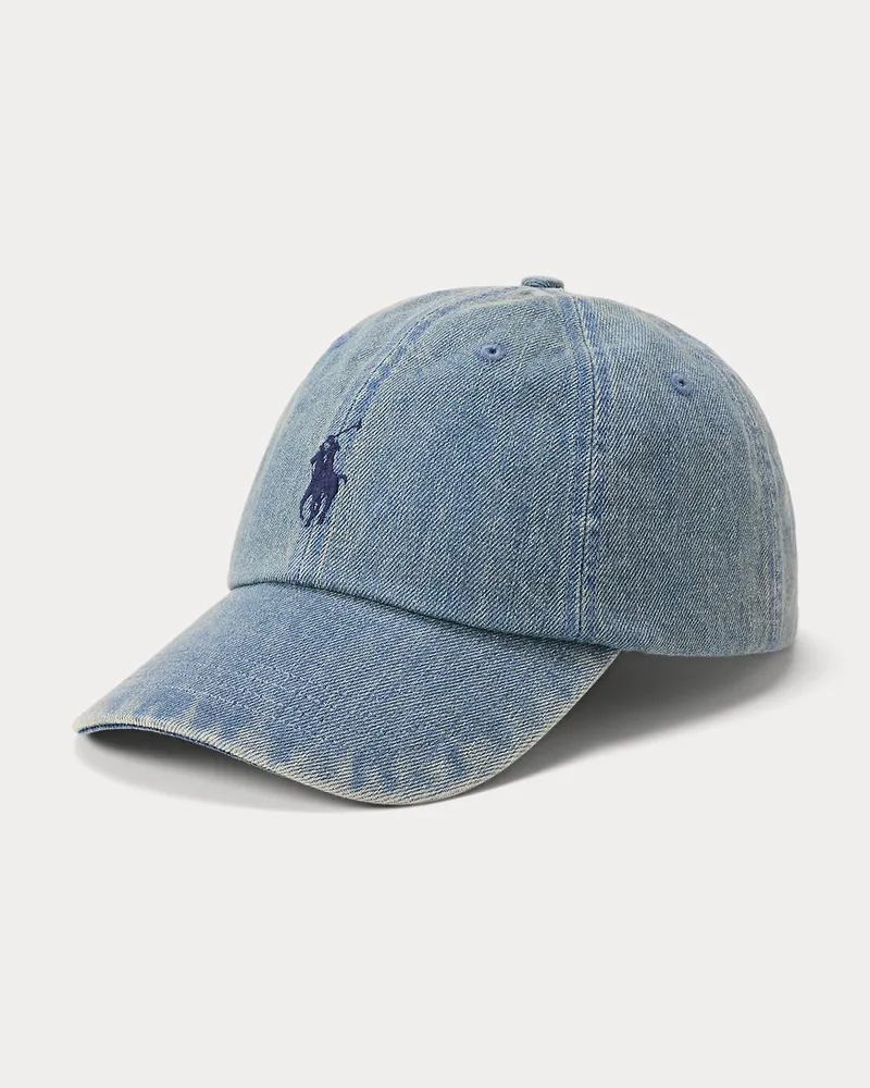 Ralph Lauren Indigo-Baseballkappe aus Denim Blue
