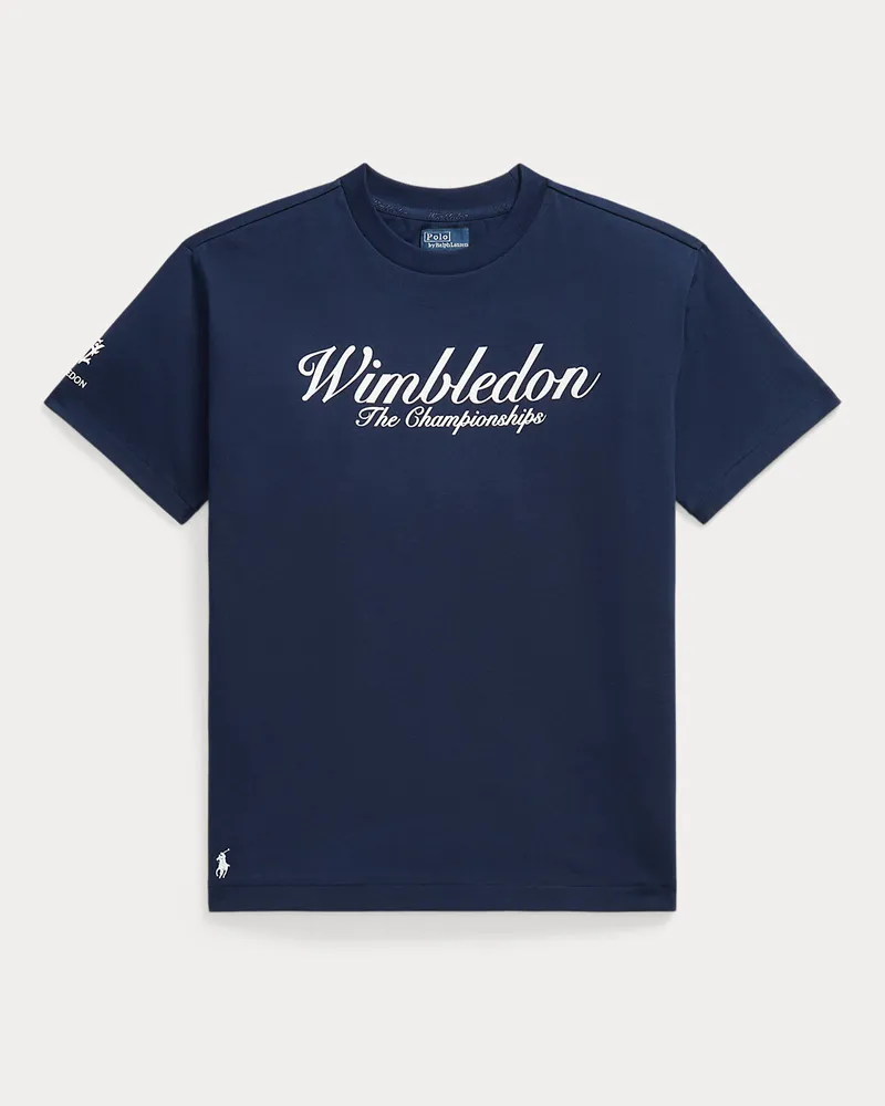 Ralph Lauren Big-Fit Baumwoll-T-Shirt Wimbledon Blue