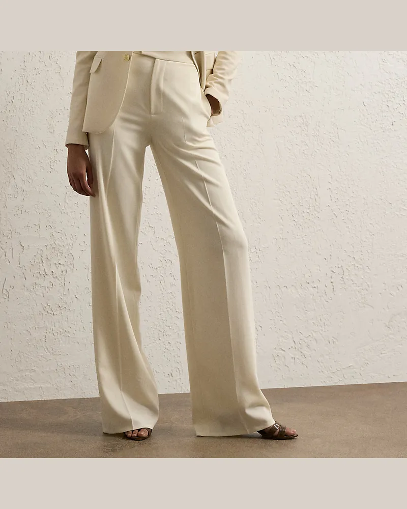Ralph Lauren Hose Dean aus Wollgabardine Cream