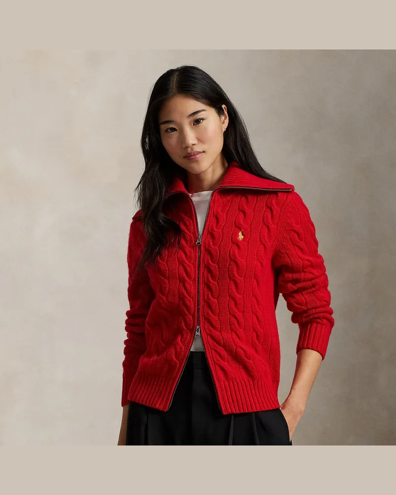 Ralph Lauren Wollstrickjacke Lunar New Year Red