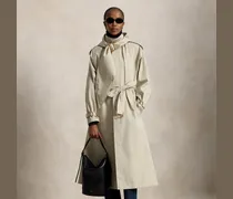 Trenchcoat mit Kapuze und Tuchdetail