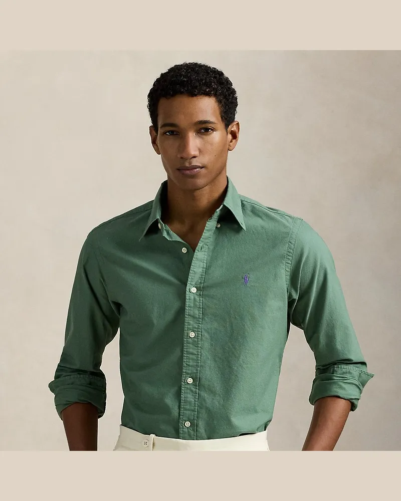 Ralph Lauren Gefärbtes Slim-Fit Oxfordhemd Cream