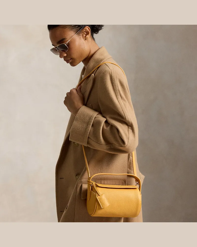 Ralph Lauren Reisetasche Polo Play aus Leder Orange
