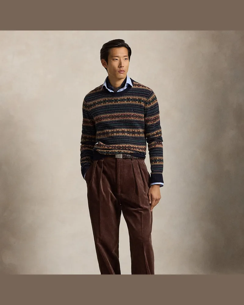 Ralph Lauren Anzughose Heyworth aus Kordsamt Brown