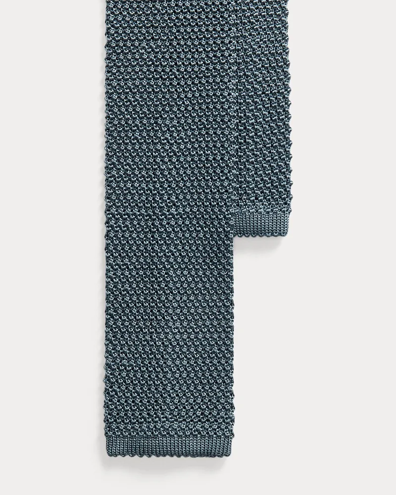 Ralph Lauren Strickkrawatte aus Seide Blue