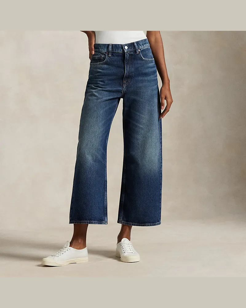 Ralph Lauren Jeans in 3/4-Länge mit hoher Leibhöhe Blue