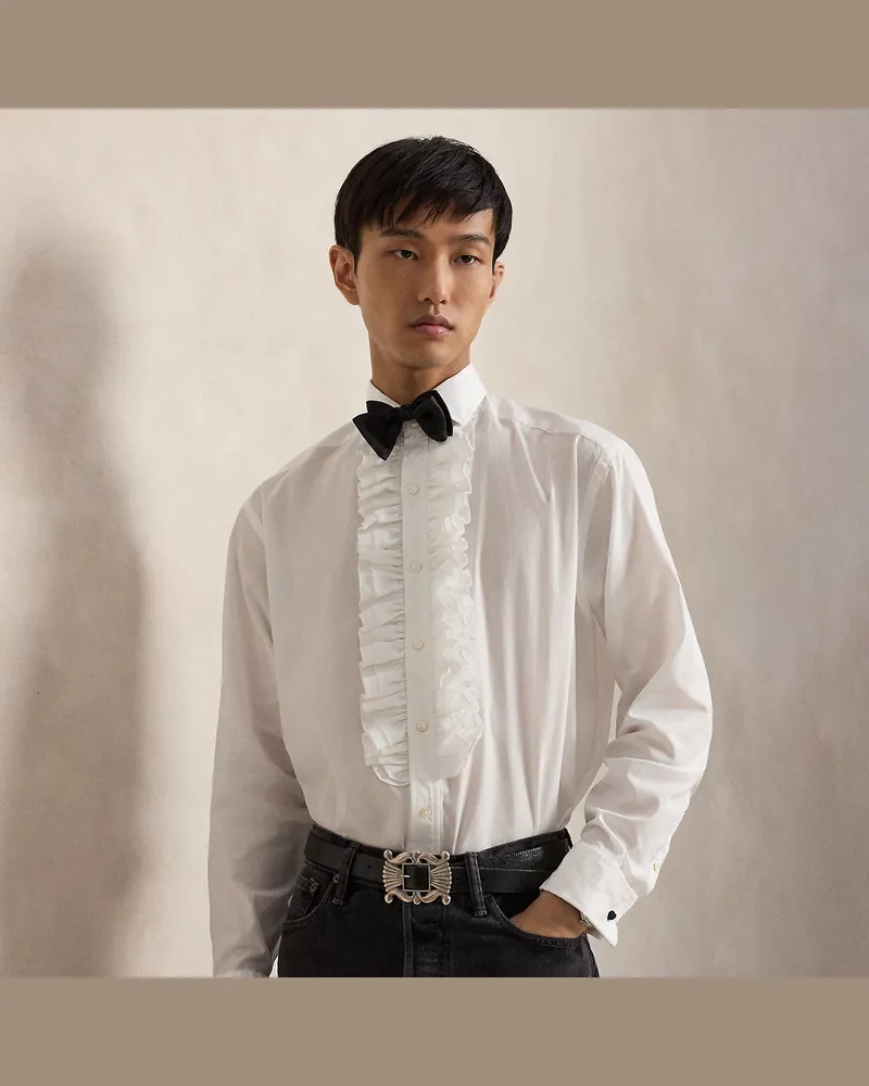 Ralph Lauren Classic-Fit Smokinghemd White