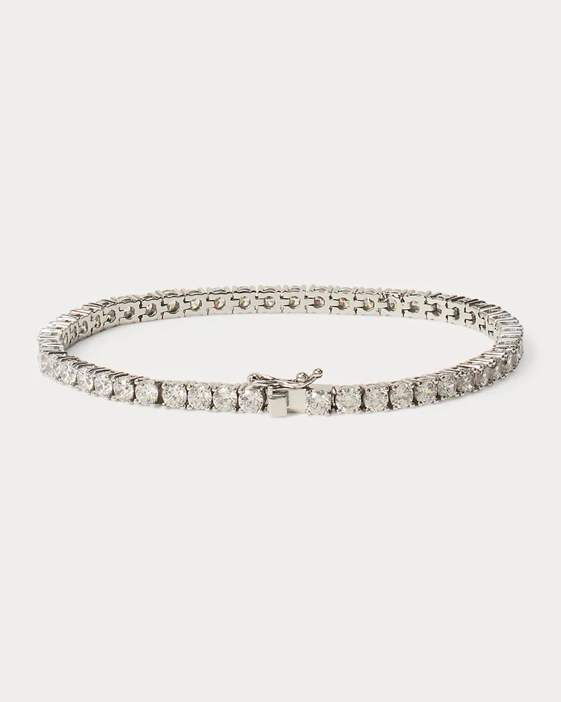 Ralph Lauren Rhodiniertes Armband mit Zirkonia Silver