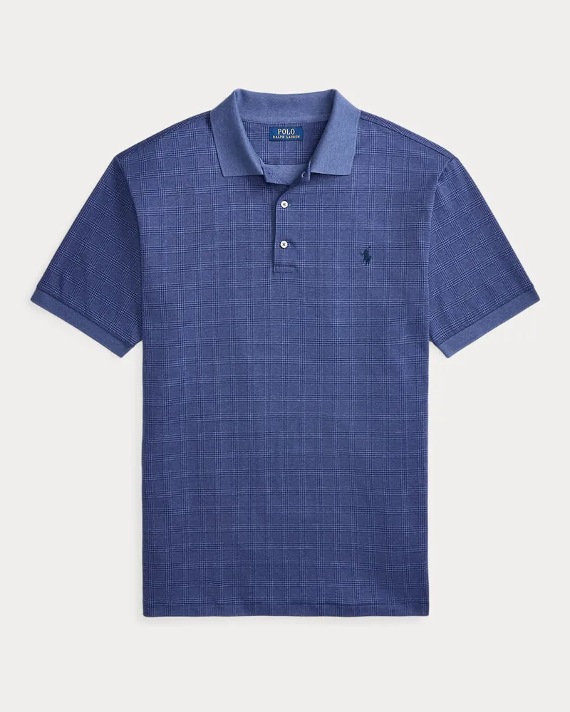Ralph Lauren Große Größen - Glencheck-Poloshirt aus Baumwolle Blue