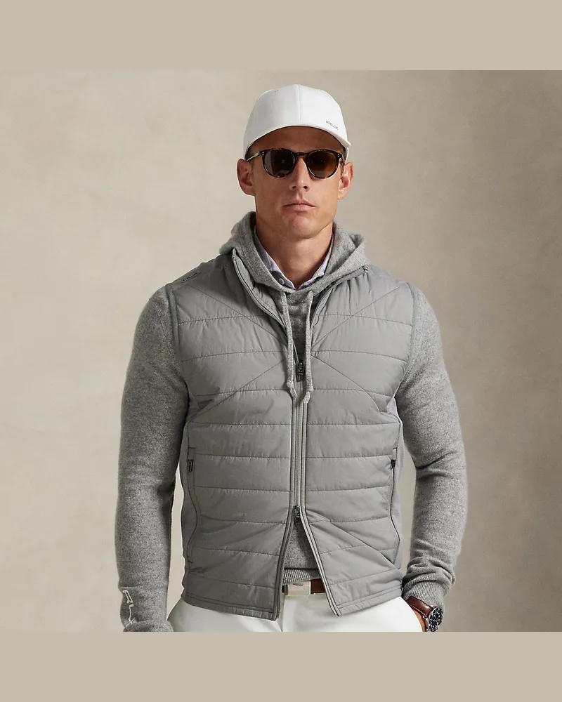 Ralph Lauren Hybrid-Weste mit Reißverschluss Grey