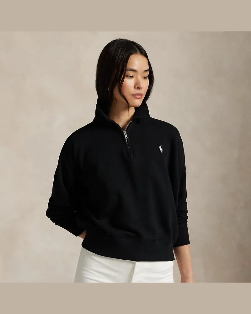 Ralph Lauren Leichtes Sweatshirt aus Fleece Black