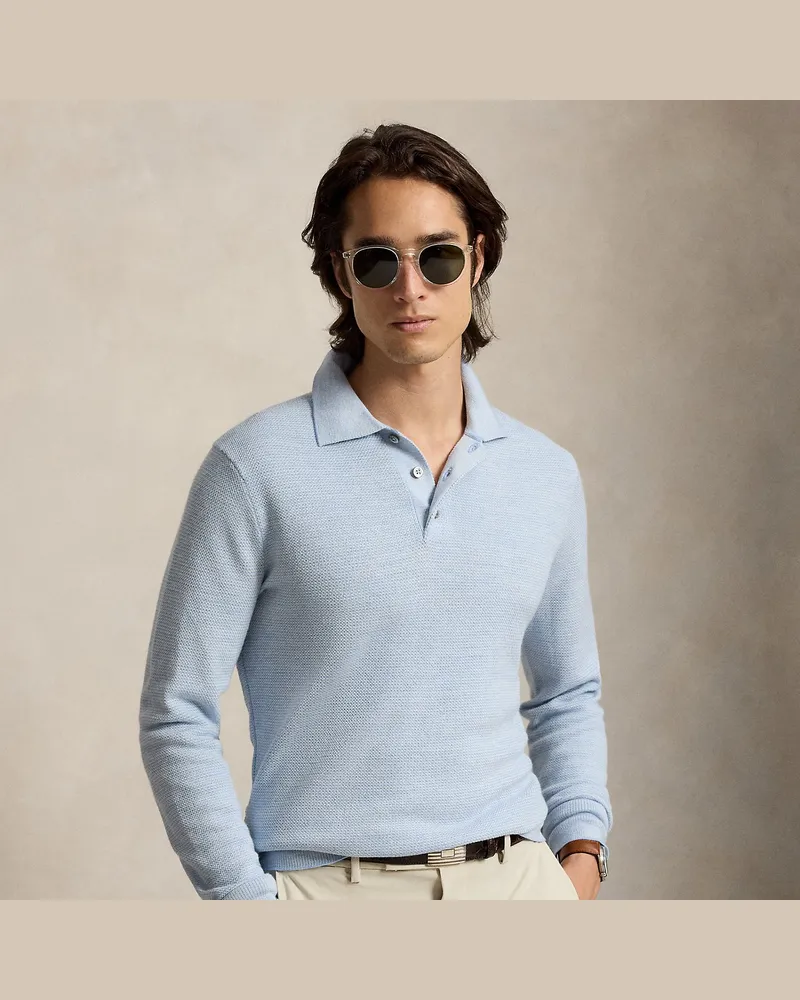 Ralph Lauren Performance-Pullover mit Polokragen Blue
