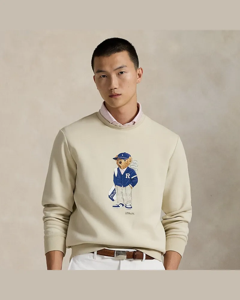 Ralph Lauren Performance-Sweatshirt mit Polo Bear Cream