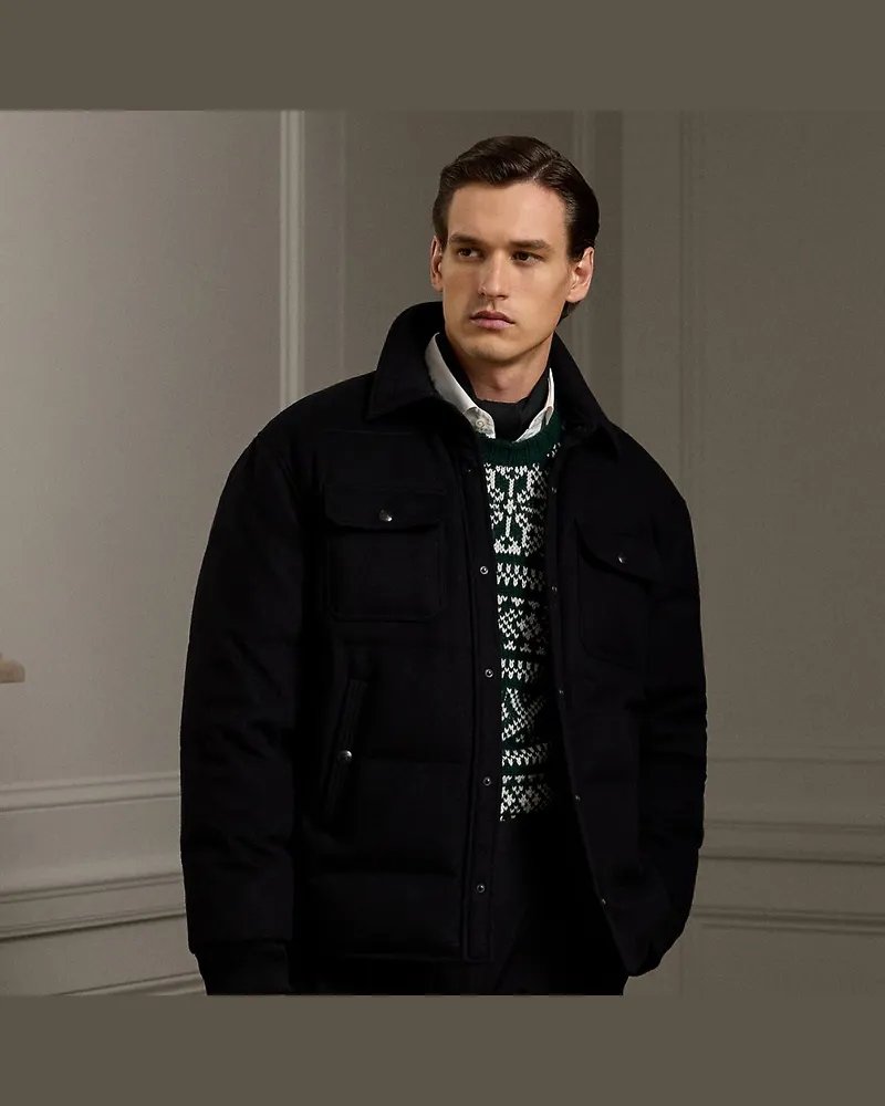Ralph Lauren Daunenjacke Bennett aus Wolle Black