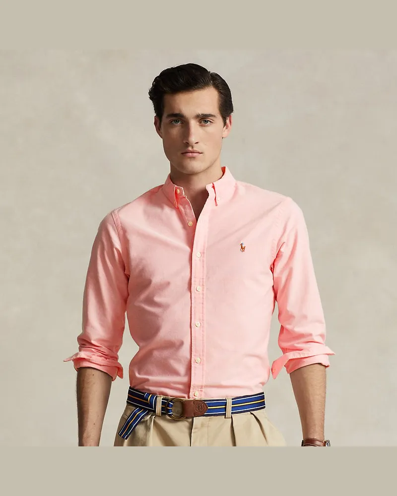 Ralph Lauren Slim-Fit Oxfordhemd Pink
