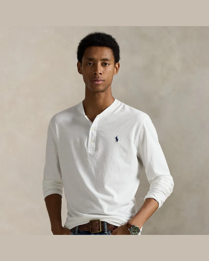 Ralph Lauren Henley aus Flammgarn-Jersey White