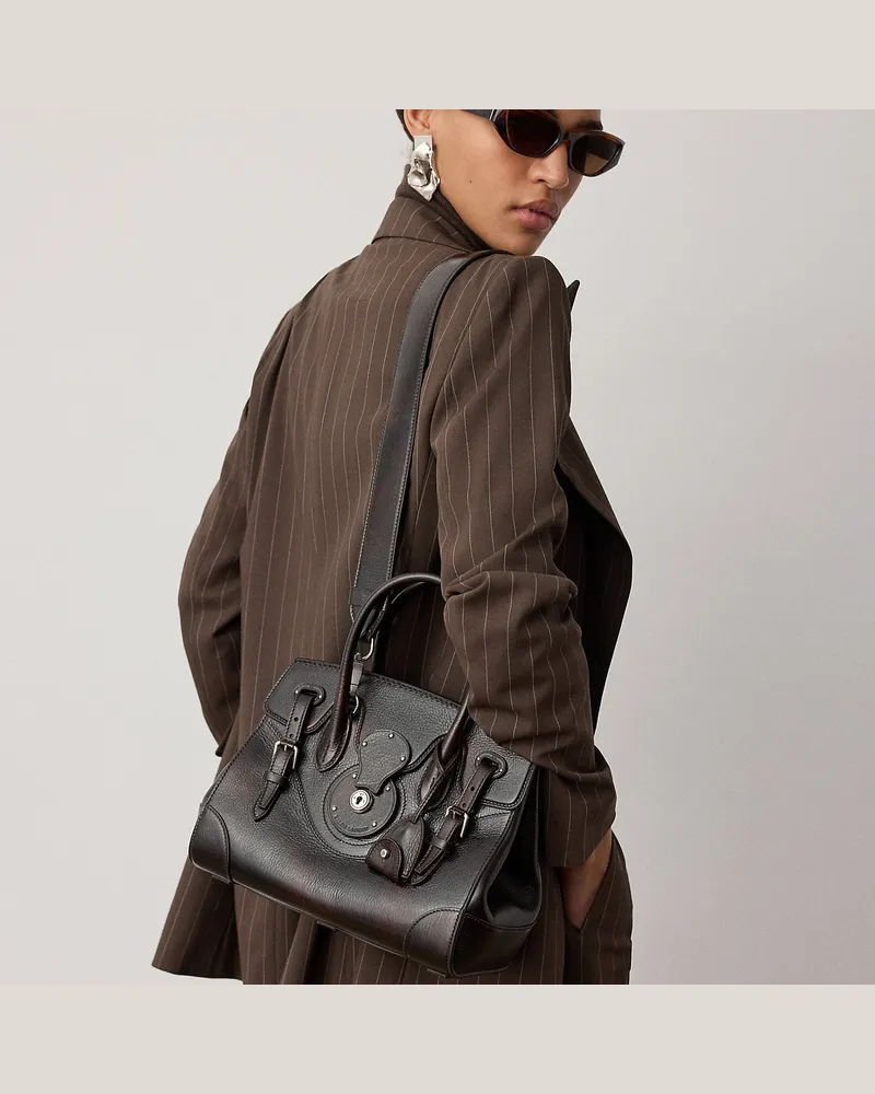 Ralph Lauren Ledertasche Soft Ricky 27 in Used-Optik Brown
