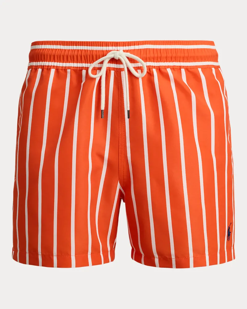 Ralph Lauren Slim-Fit Badeshorts Traveler Orange