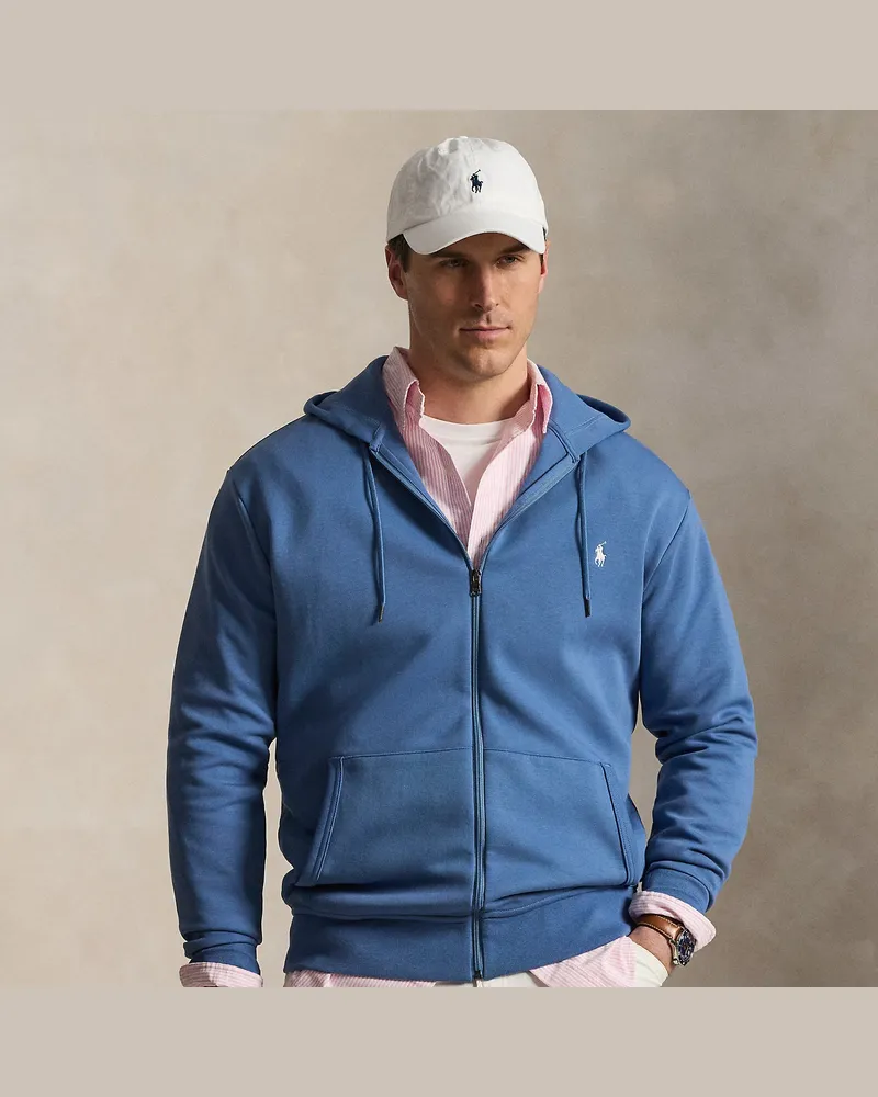Ralph Lauren Große Größen - Doppellagige Kapuzenjacke Blue