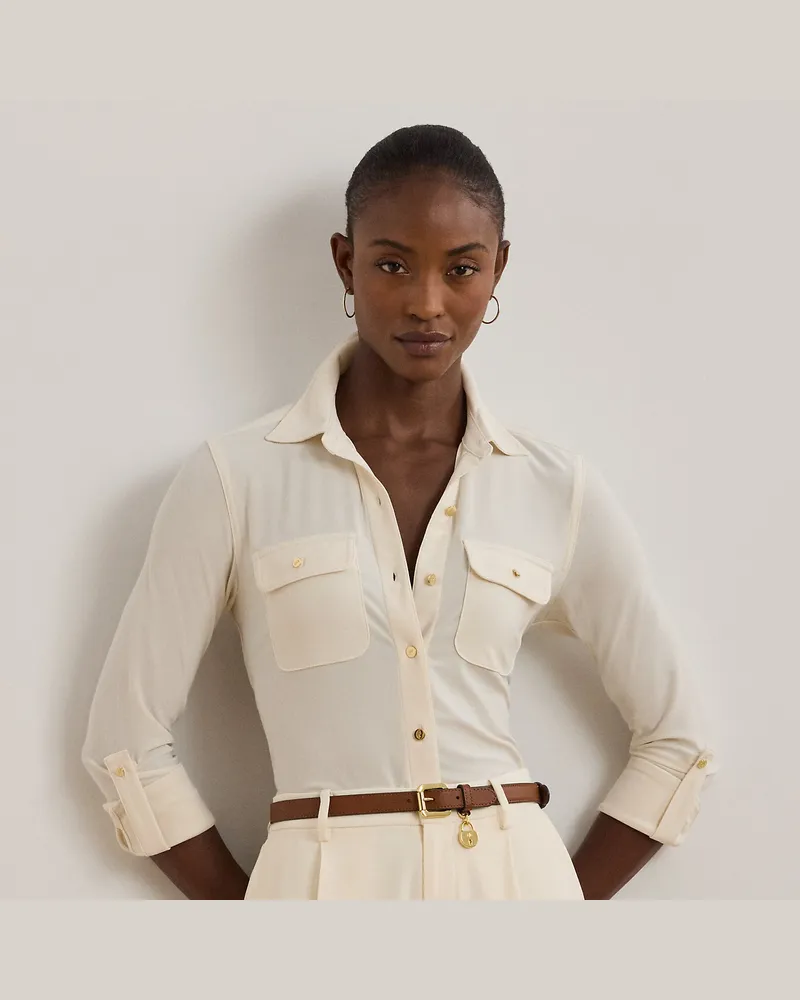 Ralph Lauren Hemd mit Ärmellaschen zum Aufrollen Cream