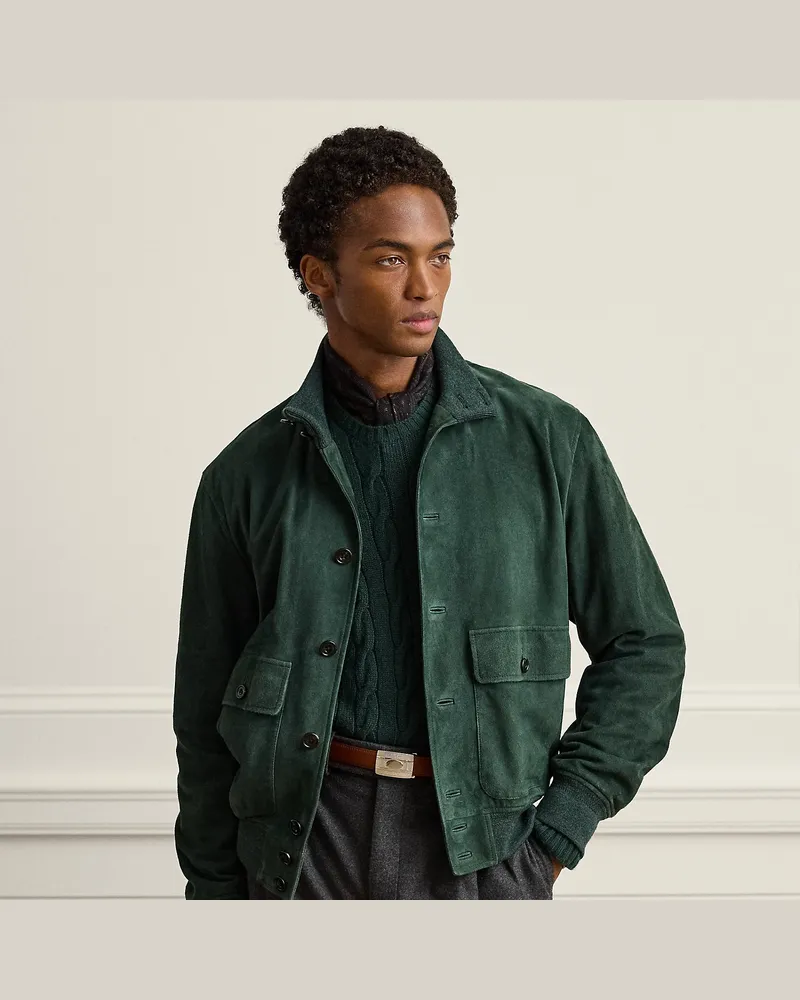 Ralph Lauren Wildlederjacke Green