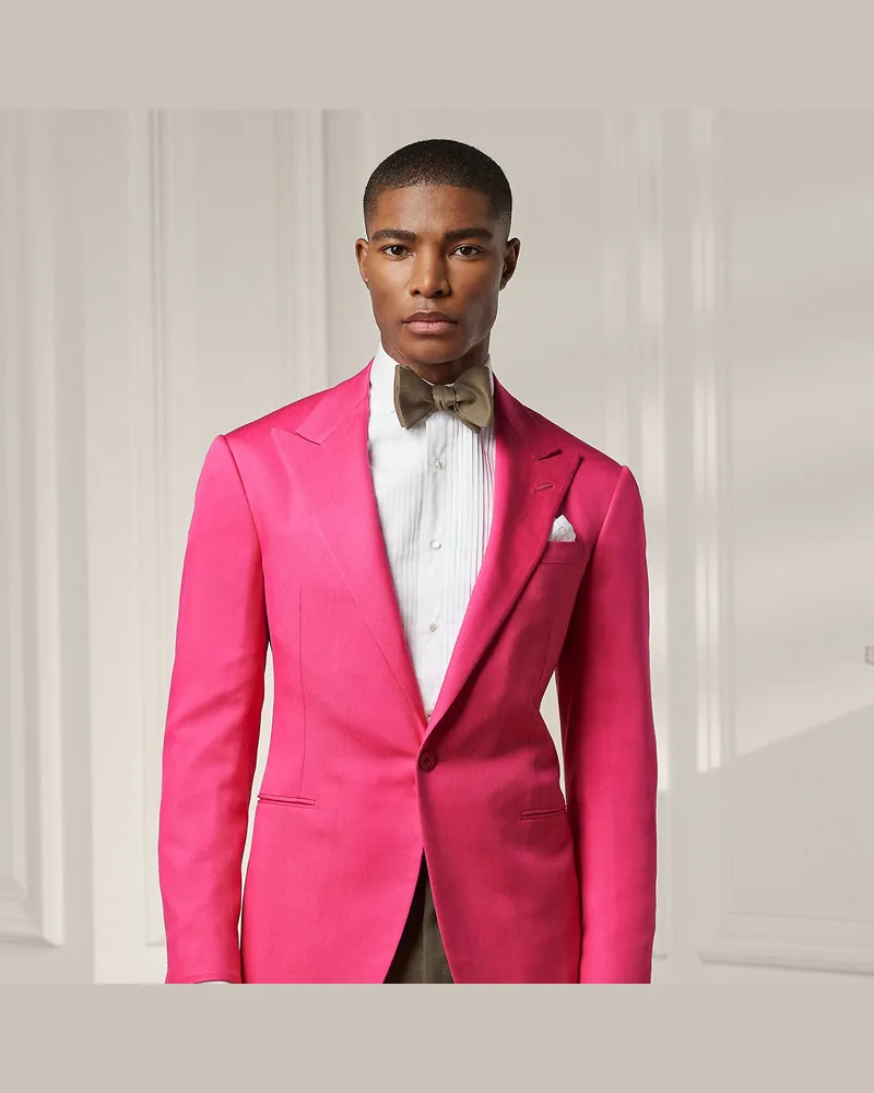 Ralph Lauren Handgefertigte Gabardinejacke Kent Pink