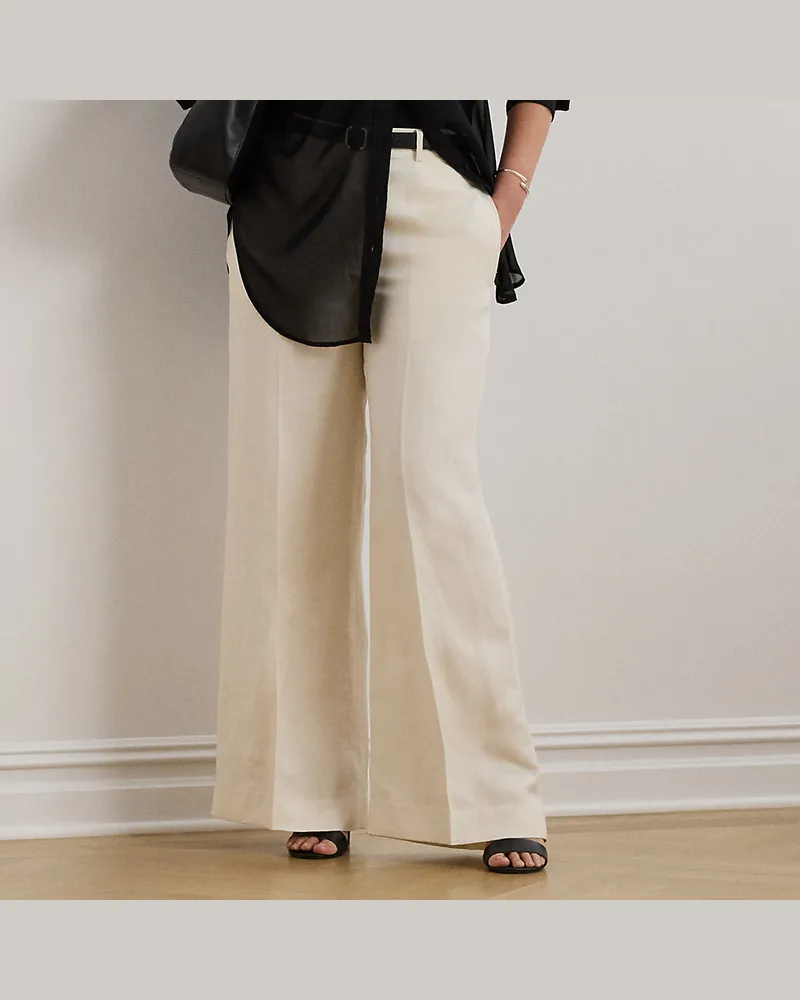 Ralph Lauren Plus Größen - Twillhose mit weitem Bein Cream