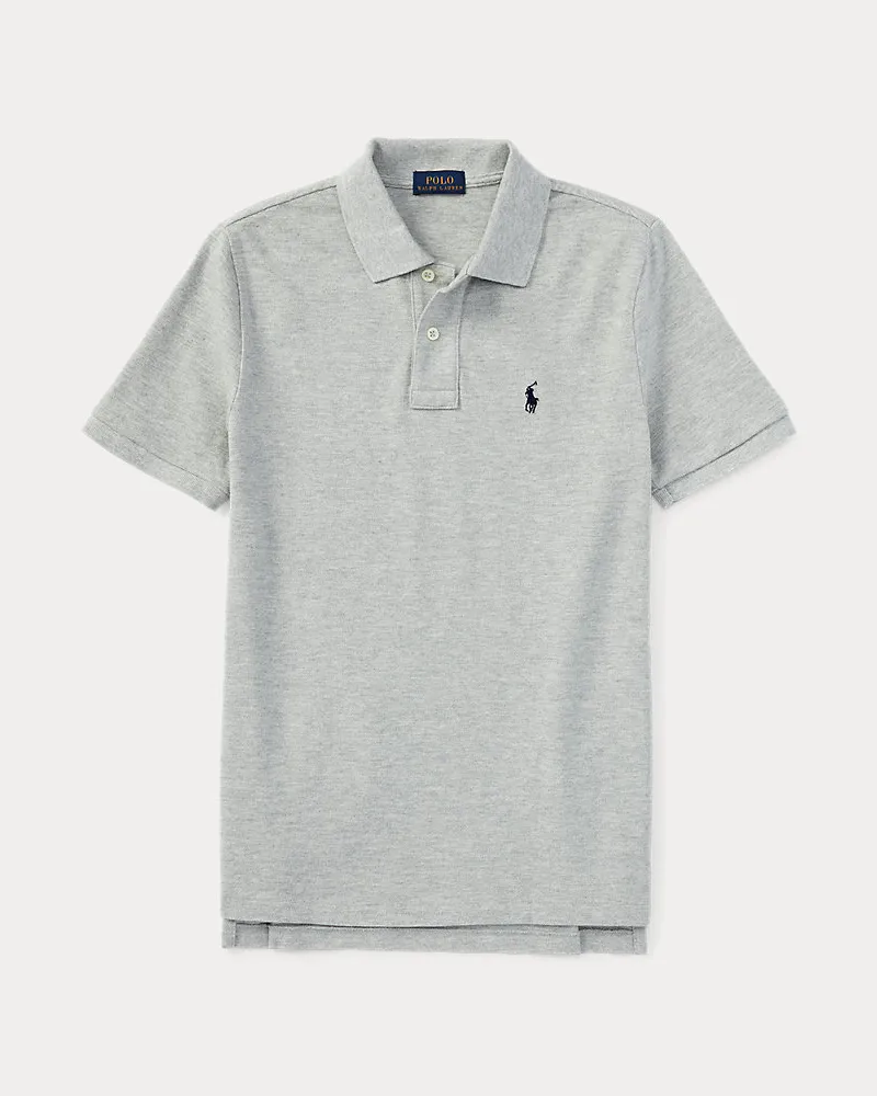 Ralph Lauren Poloshirt aus Baumwollpiqué Grey