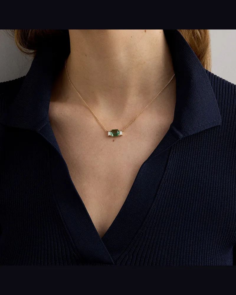 Ralph Lauren Vergoldete Halskette mit Anhänger Gold