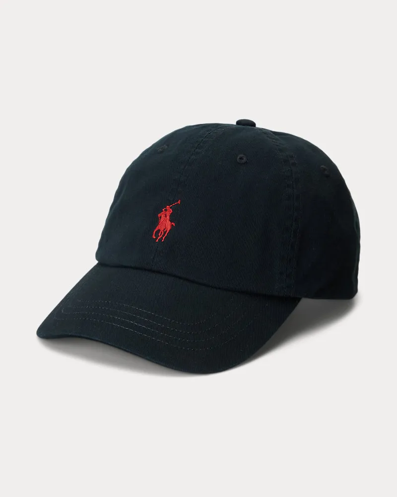 Ralph Lauren Baseballkappe aus Baumwollchino Red