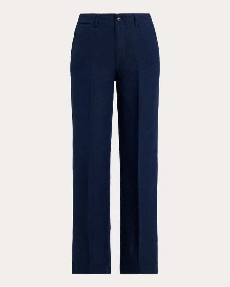 Ralph Lauren Leinenhose mit geradem Bein Blue