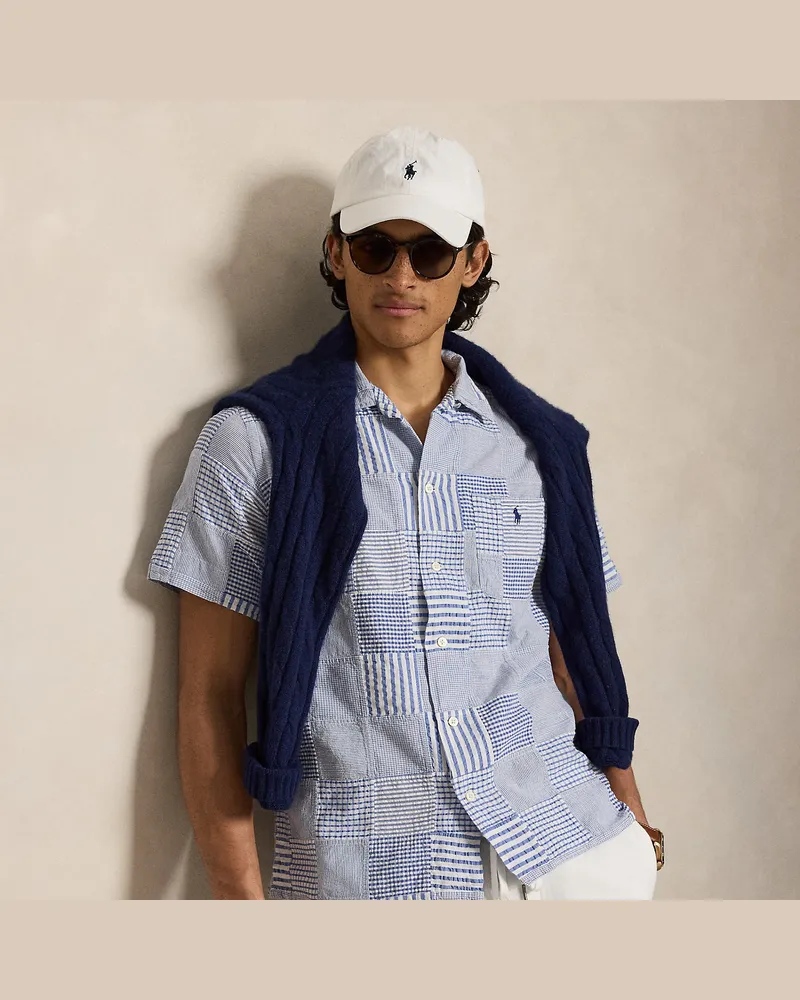 Ralph Lauren Classic-Fit Patchwork-Seersucker-Hemd Multi