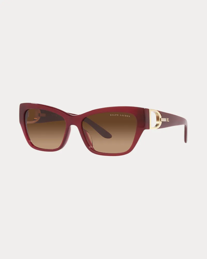 Ralph Lauren Sonnenbrille Grace in Schmetterlingsform Red