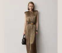 Plissiertes Cocktailkleid Virna aus Lamé