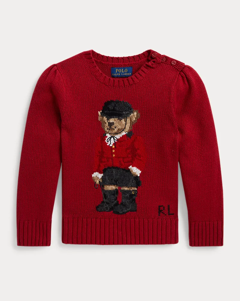 Ralph Lauren Pullover mit Polo Bear Red