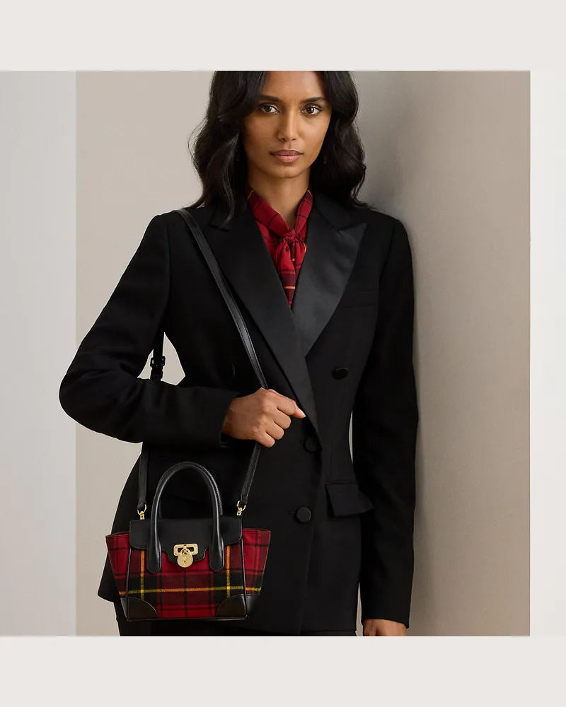 Ralph Lauren Kleine Umhängetasche Tanner aus Twill Black