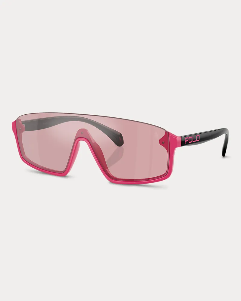 Ralph Lauren Schild-Sonnenbrille mit Pink Pony Pink