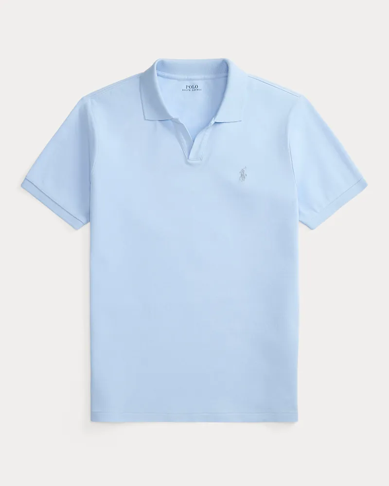 Ralph Lauren Custom-Slim-Fit Poloshirt aus Piqué Blue