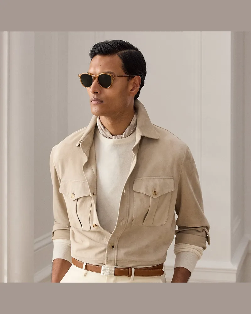 Ralph Lauren Hemdjacke aus Wildleder Brown